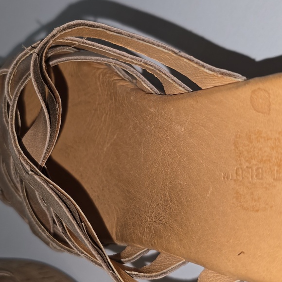 Chocolat Blu Peep Toe Yemaya Slide Platform Cork Wedge Womens Size 10 - Picture 16 of 16